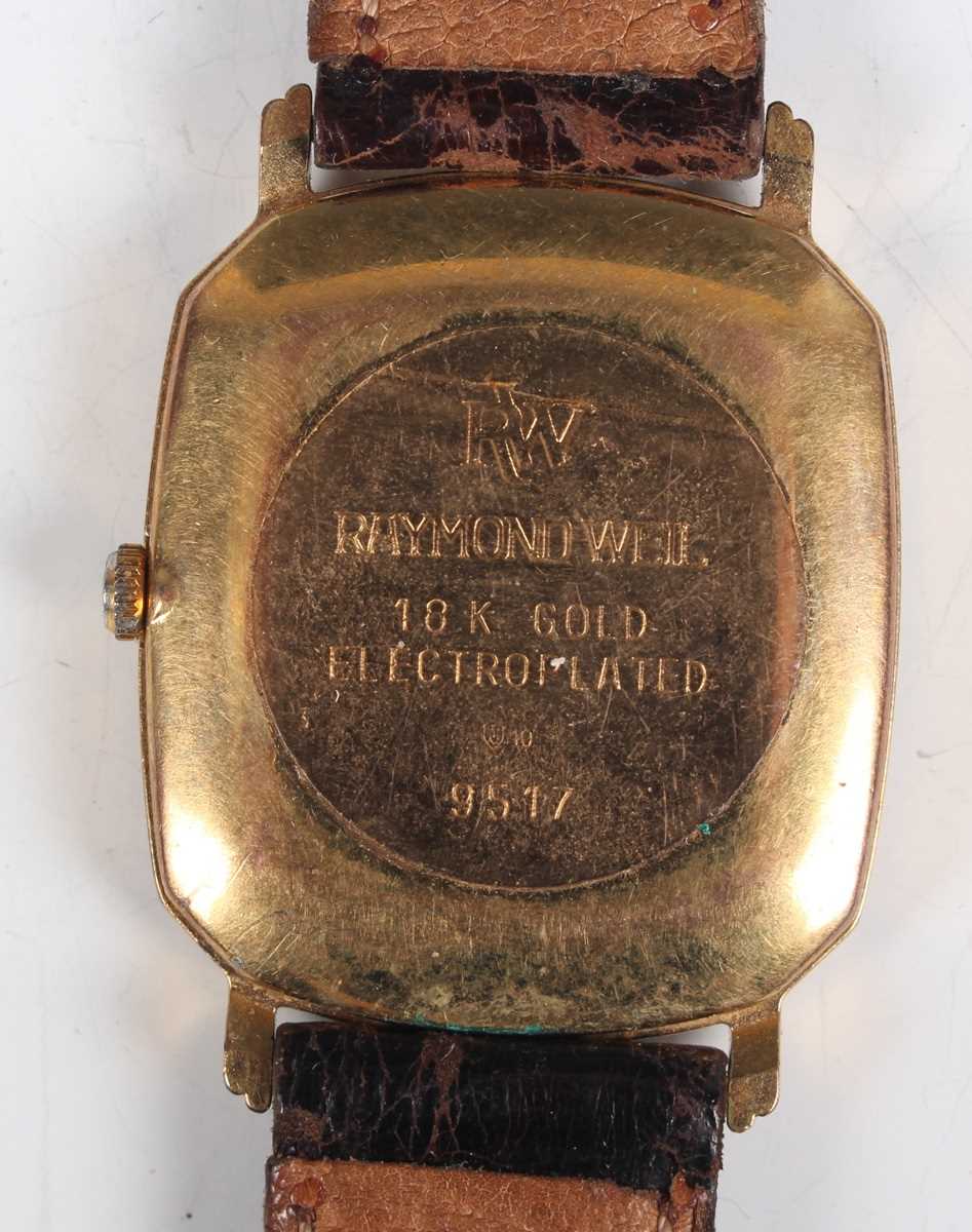 A Bassin Super-Automatic gilt metal fronted and steel backed gentleman's wristwatch, the signed - Bild 8 aus 10