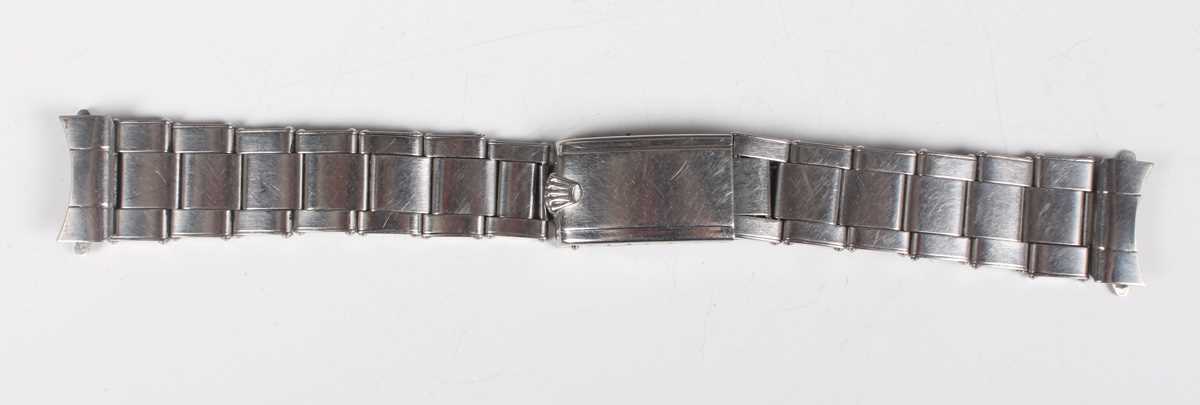 A Rolex Oyster 6636 stainless steel gentleman's expanding wristwatch bracelet with 80 endlinks and