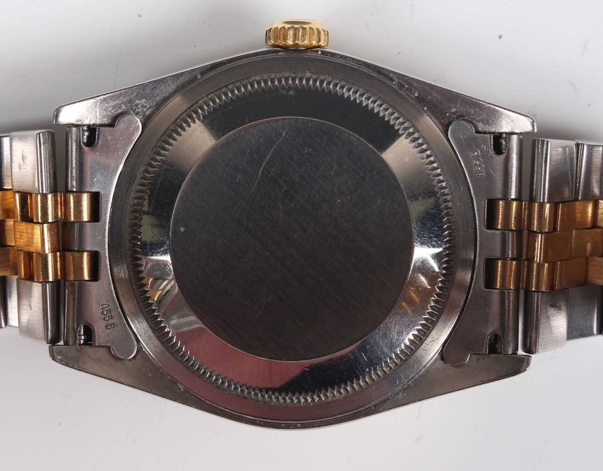 A Rolex Oyster Perpetual Datejust steel and gold gentleman's bracelet wristwatch, Ref. 16233, - Bild 6 aus 12