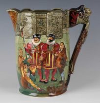 A Royal Doulton limited edition The Tower of London jug, No. 301 of 500, height 26cm.