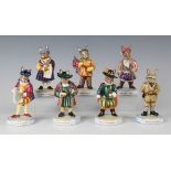 Seven Royal Doulton limited edition Great Explorers Bunnykins figures, modelled by Shane Ridge, each
