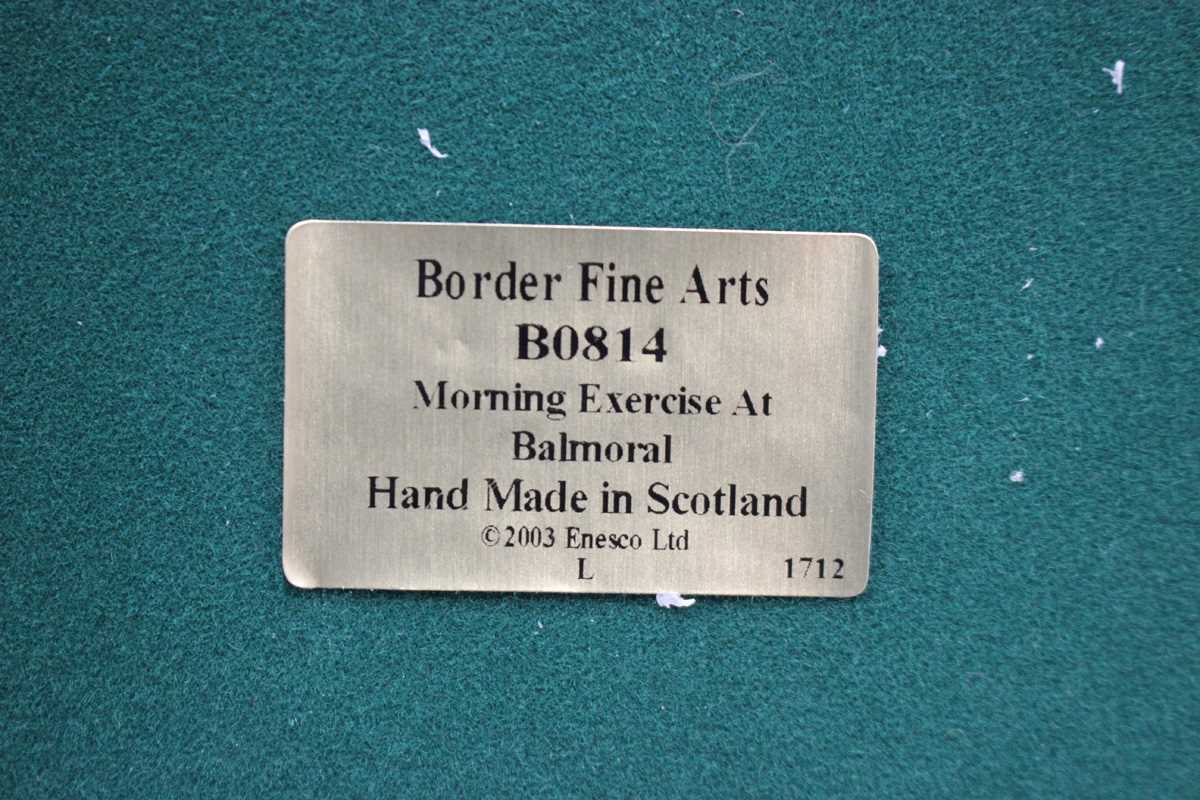 A Border Fine Arts Limited Edition figure group Morning Exercise at Balmoral, modelled by Craig - Image 5 of 5