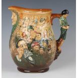 A Royal Doulton Dickens Jug, green printed marks to base with list of characters, height 27cm.