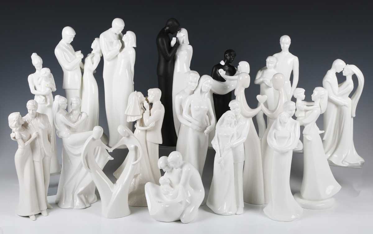 Six Royal Doulton glazed Images figures, comprising Eternal Love, HN4873, Mother & Son, HN4680,