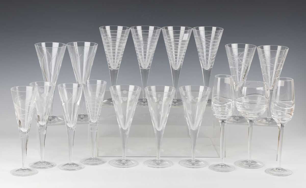 A large mixed group of Royal Doulton drinking glasses and stemware, some in the Party and Elan