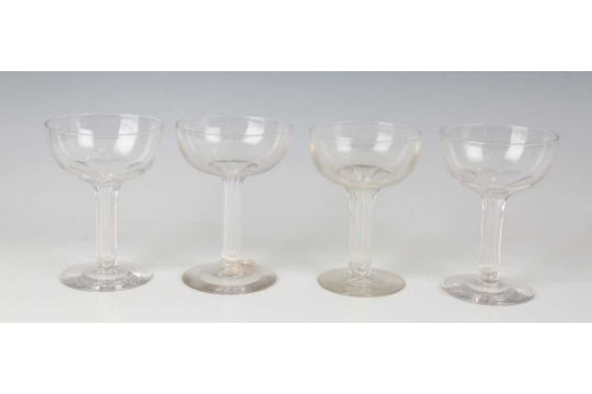 A mixed group of twenty-three hollow stem champagne coupes, late 19th to 20th century, of various - Image 3 of 3