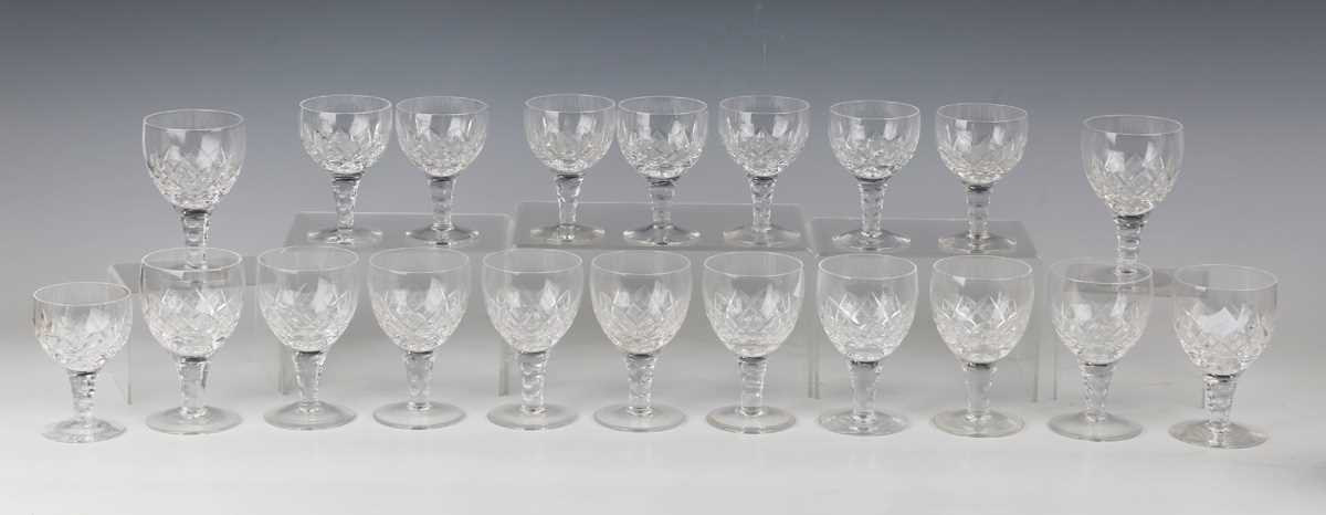 A set of eight Waterford Colleen pattern sherry glasses, height 10.5cm, together with a mixed - Bild 2 aus 3