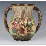 A Royal Doulton limited edition The Three Musketeers two-handled loving cup, No. 79 of 600, black