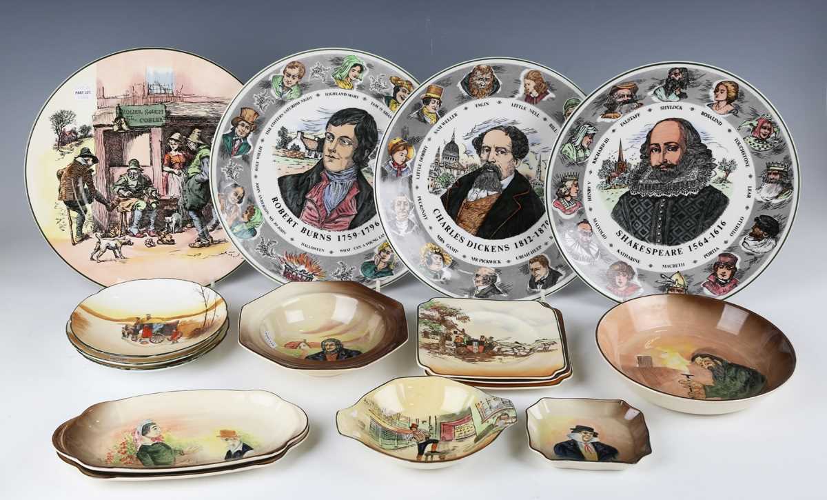 A large mixed group of Royal Doulton Dickens related relief moulded series ware, comprising six - Image 3 of 6