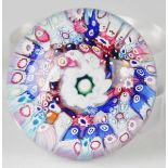 An English paperweight, dated 1848, possibly Arculus, with a vague arrangement of millefiori canes