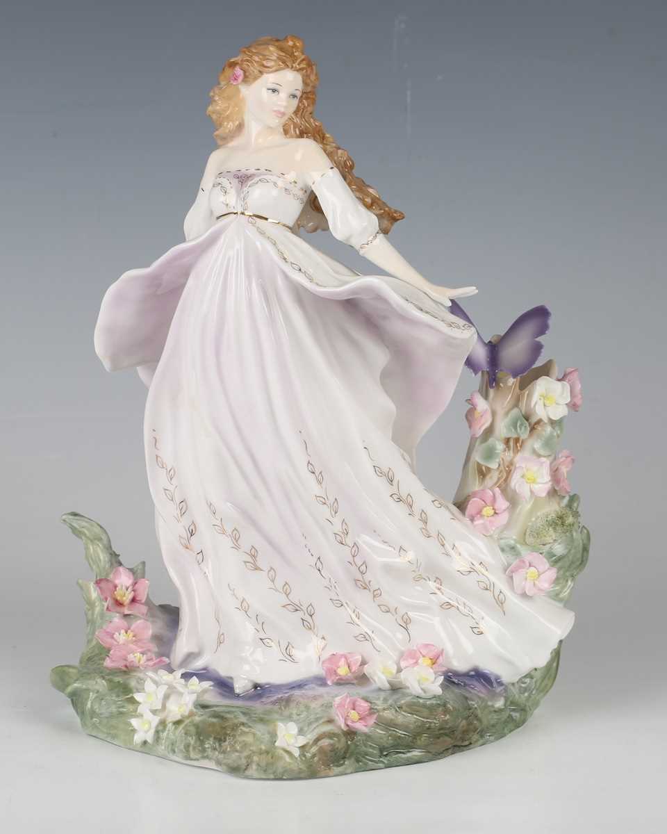 A Royal Worcester Compton & Woodhouse limited edition figure Titania The Queen of the Fairies,