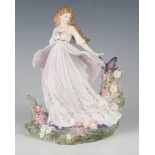 A Royal Worcester Compton & Woodhouse limited edition figure Titania The Queen of the Fairies,