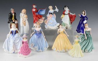 Four Royal Doulton Classics Figures of the Year, comprising Melissa 2001, HN3977, Sarah 2002,