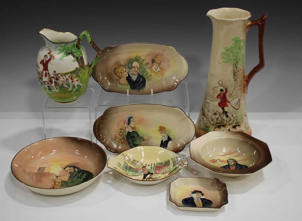 A large mixed group of Royal Doulton Dickens related relief moulded series ware, comprising six - Image 6 of 6