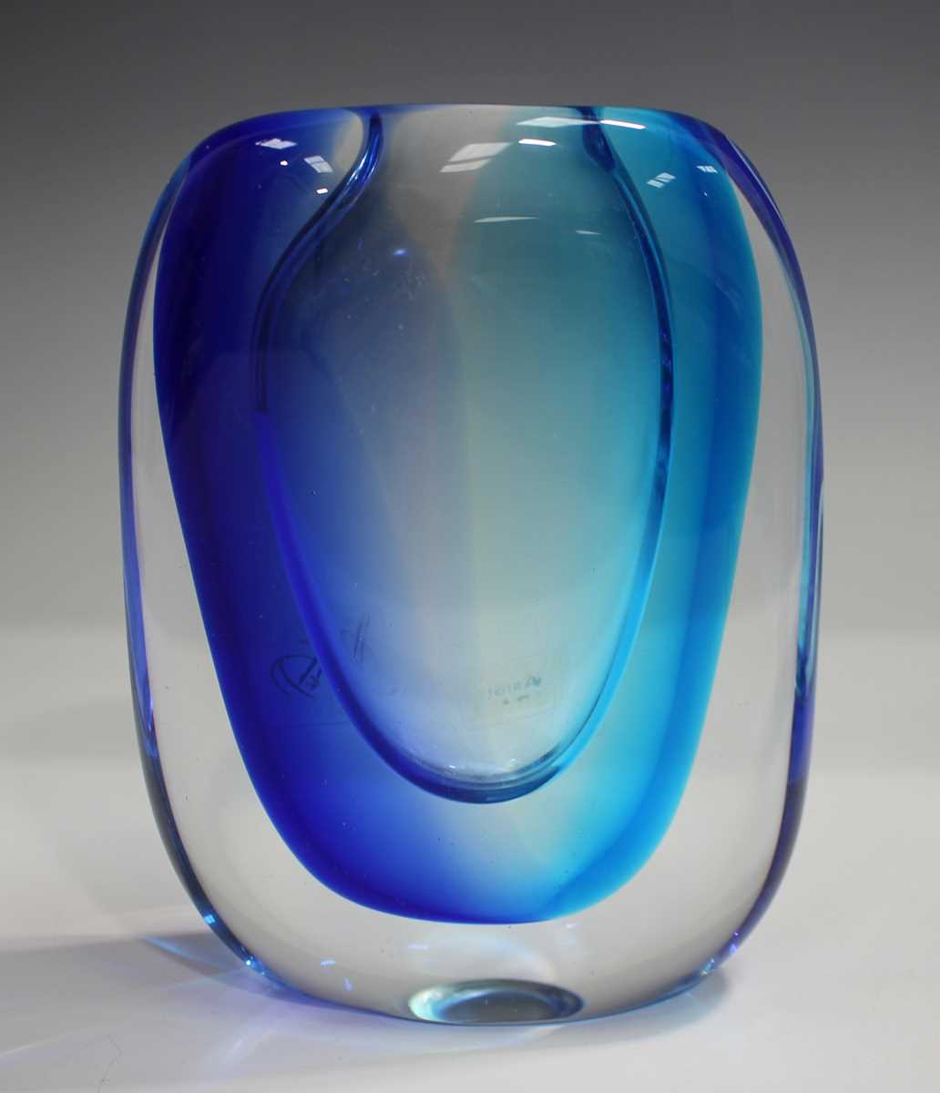 Two Vetreria Artistica Oball Murano sommerso glass vases, early 20th century, both of U-shape, the - Image 2 of 12