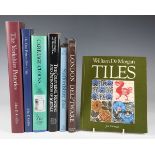 A collection of twenty-six pottery and porcelain reference books, including The Yorkshire Potteries,