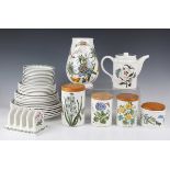 A large group of Portmeirion Botanic Garden pattern tablewares, including six dinner, dessert and