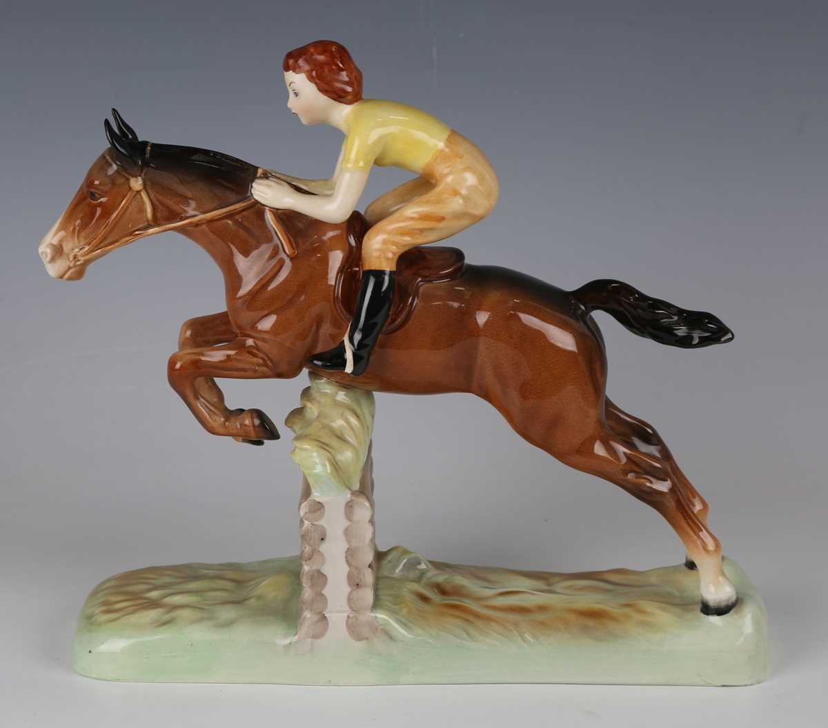 A Beswick Girl on Jumping Horse, No. 939. - Image 2 of 4
