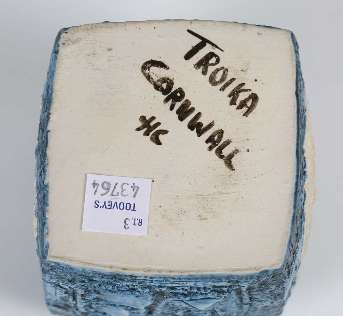 A Newlyn Troika pottery marmalade pot, circa 1970-74, decorated by Honor Curtis, monogrammed, with - Image 7 of 11