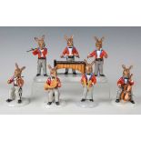 Seven Royal Doulton limited edition Bunnykins Orchestra figures, modelled by Shane Ridge, each