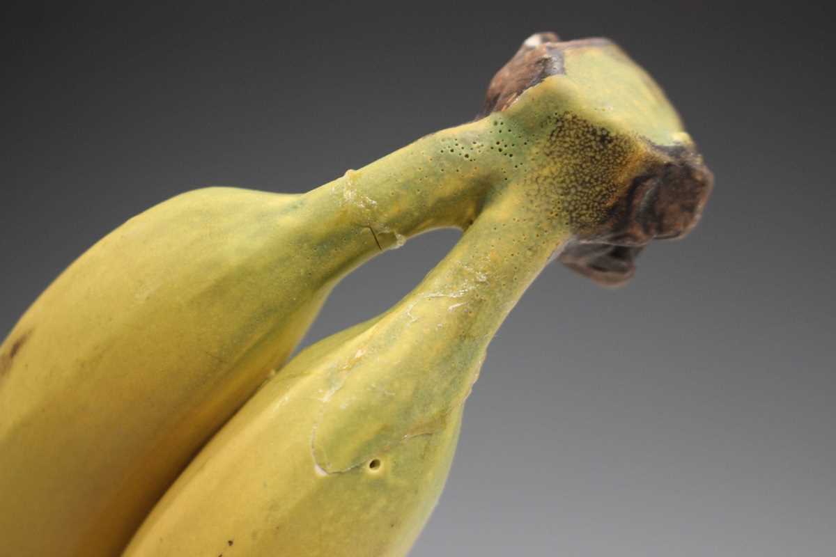 A small group of Penkridge Ceramics realistic pottery fruit, comprising a pineapple, height 28cm, - Image 5 of 9