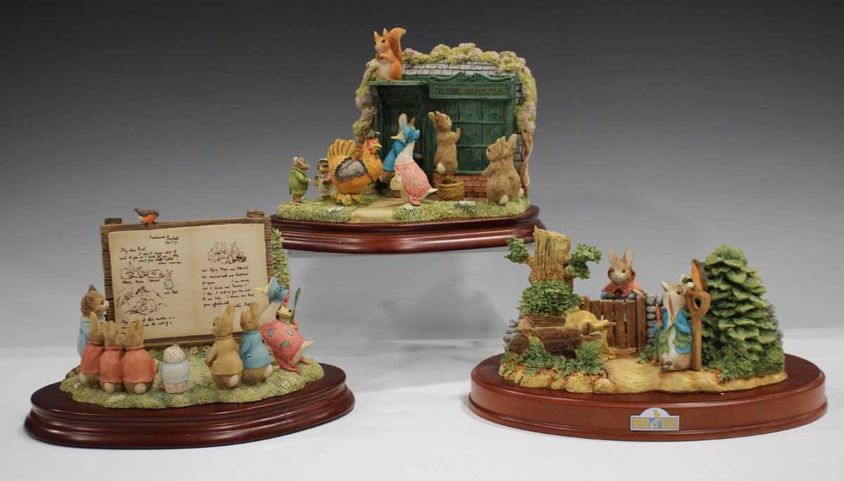 Three Border Fine Arts limited edition Beatrix Potter tableaus, comprising The Tale of Ginger and - Image 2 of 6