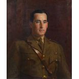 Ernest Townsend – Half Length Portrait of a Gentleman wearing Military Uniform, oil on canvas,