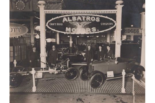 PHOTOGRAPHS. A collection of 23 photographs of motoring interest, including an Albatros Motors - Image 1 of 6