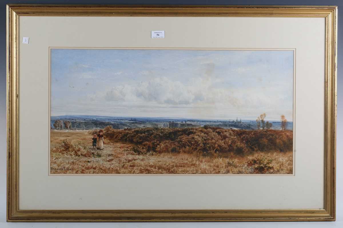 Bernard Walter Evans – Panoramic View of Harrogate with Figures in the Foreground, 19th century - Image 2 of 4