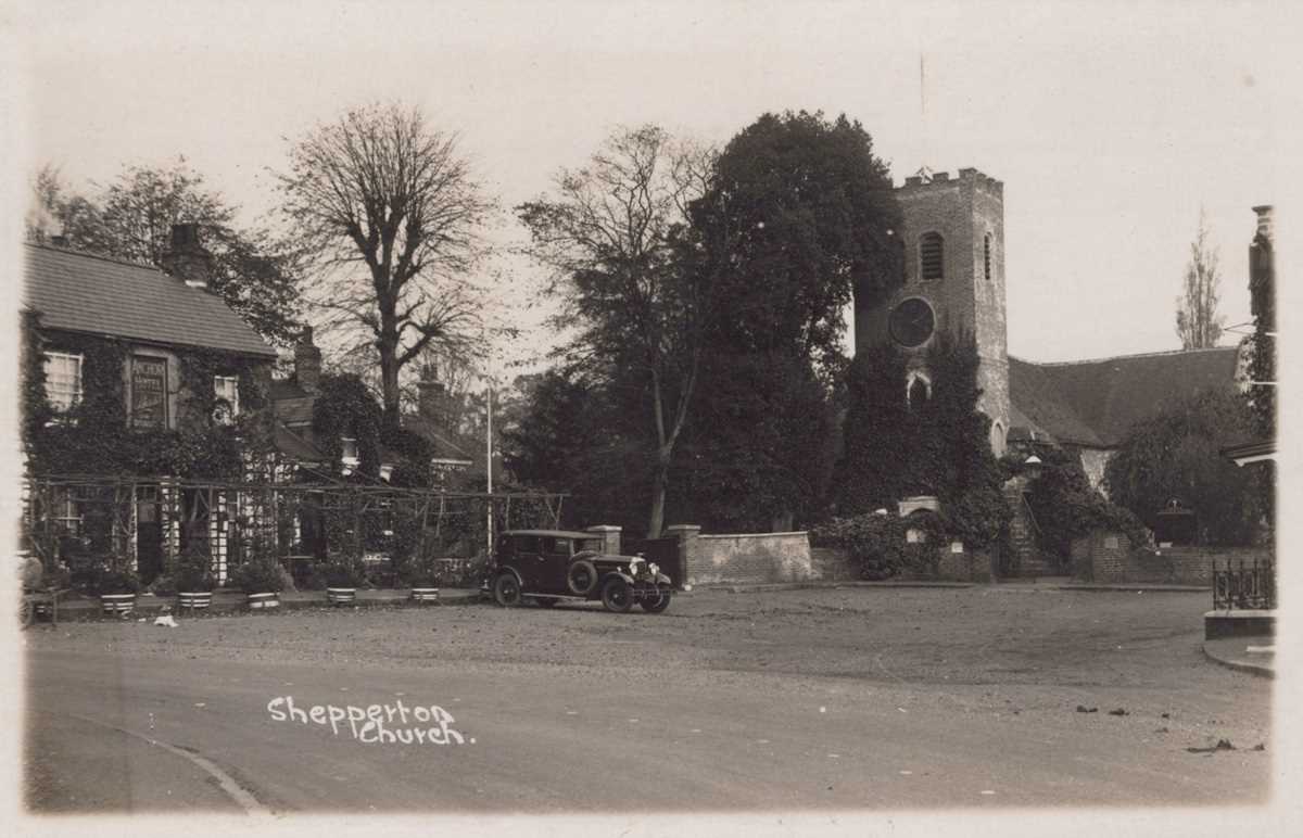 A collection of 42 postcards of Shepperton and Laleham, including postcards titled ‘Shepperton - Image 3 of 11