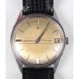 A Zenith Automatic steel circular cased gentleman's wristwatch, the signed and jewelled 2532 PC