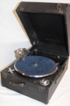 A portable gramophone by Columbia No.
