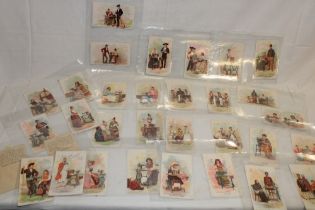 A selection of old Singer sewing machine advertising cards