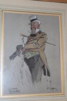 Leo Holland - watercolour/pastel "Wilkins Micawber", signed and dated '20,