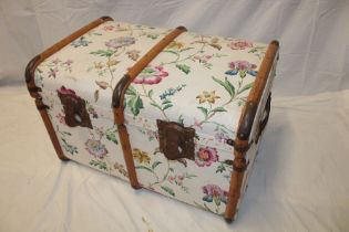 A vintage cabin trunk by Panther with internal tray 27" long