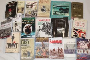 Various First War related volumes including postcards from the trenches - A German Soldier's