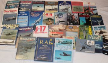 Various aircraft volumes including 25 Years of the Red Arrows; Hawker Hunters; Aviation Disasters;