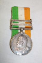 A King's South Africa medal with two bars awarded to No. 5635 Pte. F.