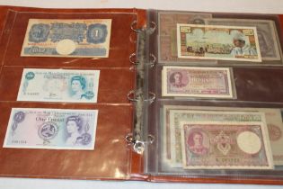 An album containing a large selection of mixed Foreign bank notes