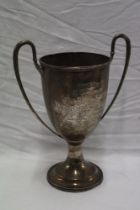 An Edward VII silver presentation shooting cup presented to C.