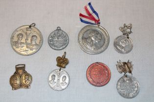 A selection of Royal Wedding medallions, mainly 1863 Prince of Wales Wedding medals etc.