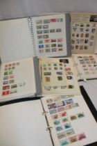 Various folder albums containing GB and British Commonwealth stamps together with packets of stamps,