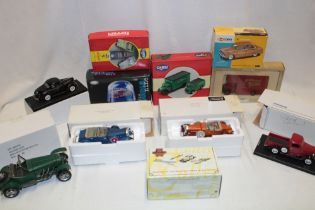 Various mint and boxed Corgi diecast vehicles including Ford Consul saloon, Dennis fire engine,