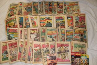 A selection of 1970's comics including Bullet, War Lord and others etc.
