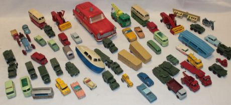 Various diecast vehicles including a selection Lesney military vehicles,