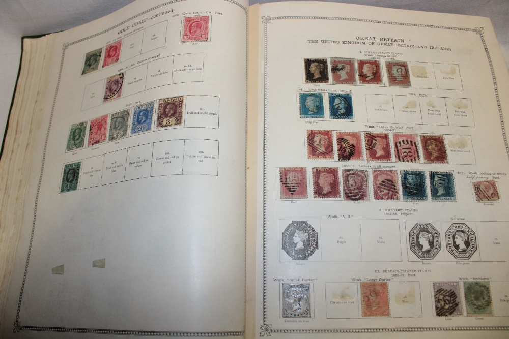 An old Ideal stamp album containing a collection of GB and Foreign stamps, - Image 2 of 9