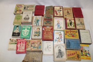 A selection of various early and vintage card games including Felix-Snap, Royal Old Maid, Spy,