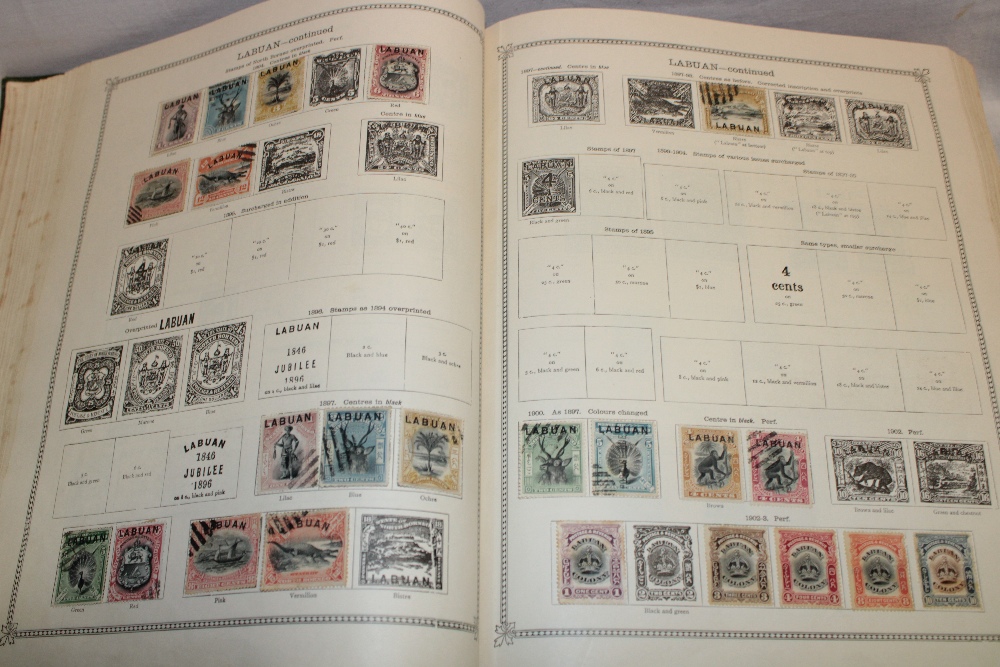 An old Ideal stamp album containing a collection of GB and Foreign stamps, - Image 4 of 9