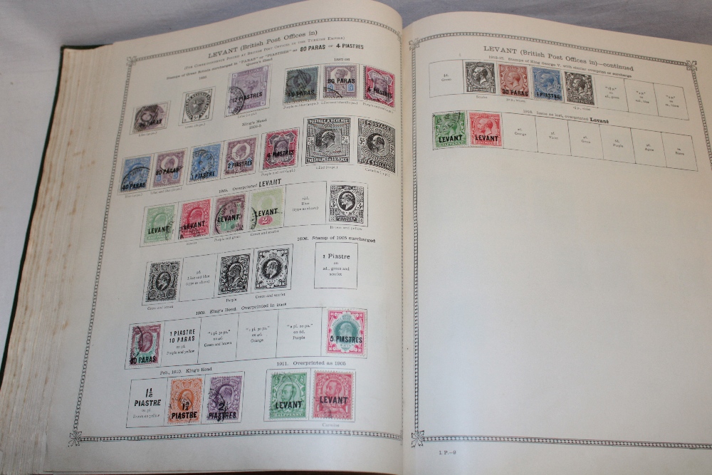 An old Ideal stamp album containing a collection of GB and Foreign stamps, - Image 5 of 9