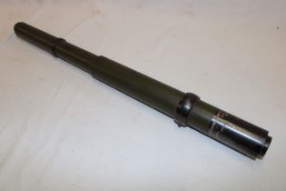 A Second War Sherman tank range finder telescope dated 1943,